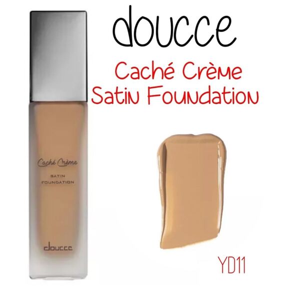 New Doucce Cache Creme Satin Foundation YD11 (Yellow Undertone Dark) - Picture 1 of 9